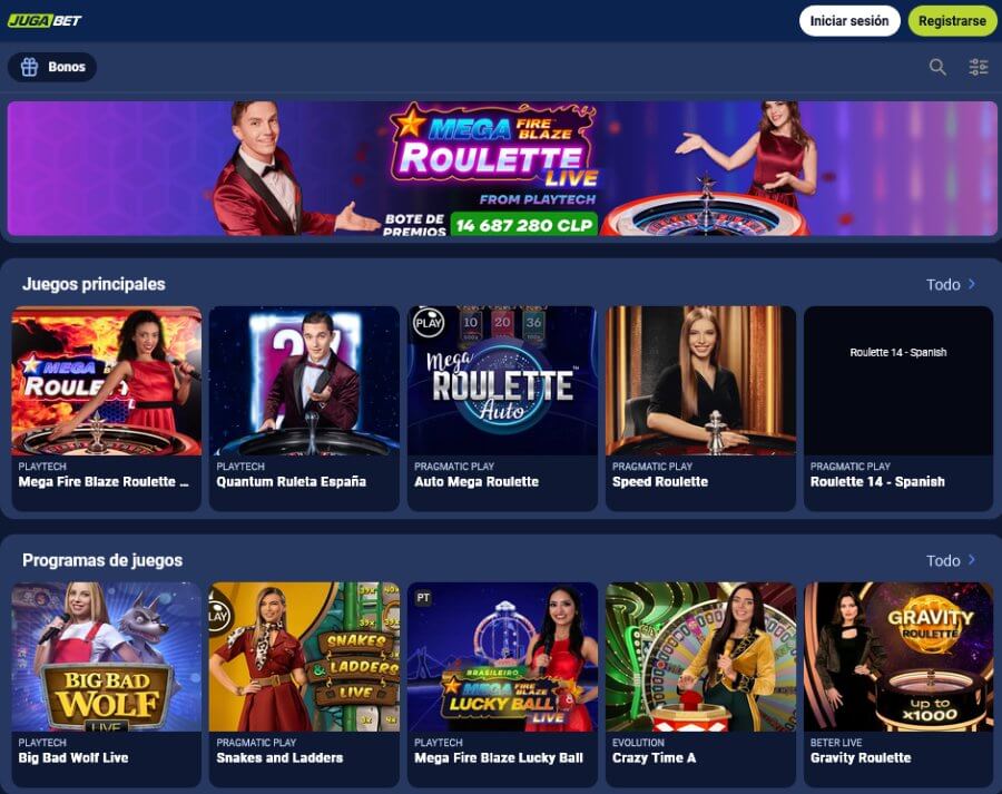 jugabet casino screenshot