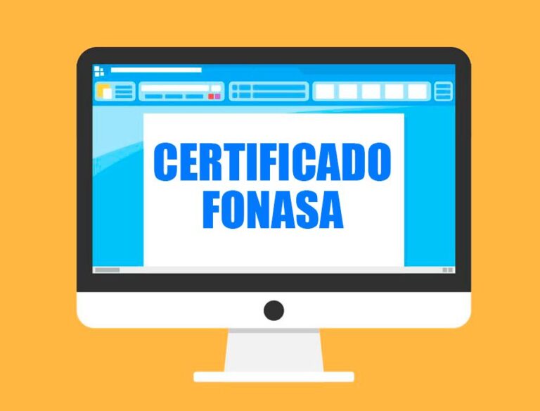 Certificado afiliación Fonasa