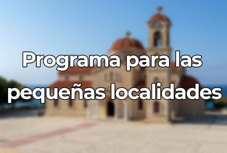 programa para las pequeñas localidades