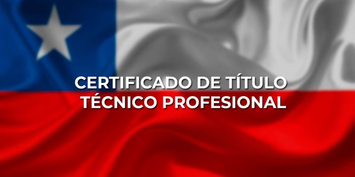 Certificado de titulo técnico profesional